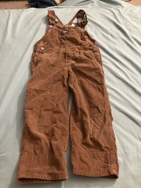 Children's Brown Corduroy Overalls - Unbranded
